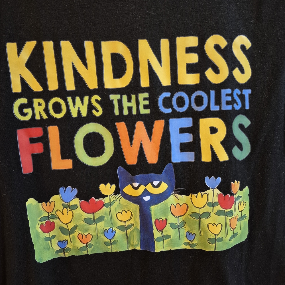 Teacher Black Graphic Tee with Colorful Print